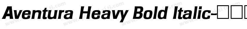 Aventura Heavy Bold Italic字体转换